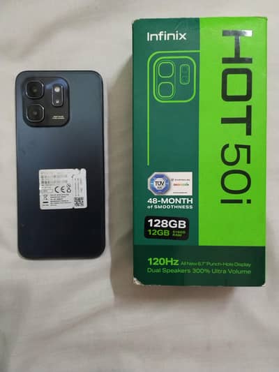 Infinix Hot 50i  12 gb 128gb with original box no open no repair
