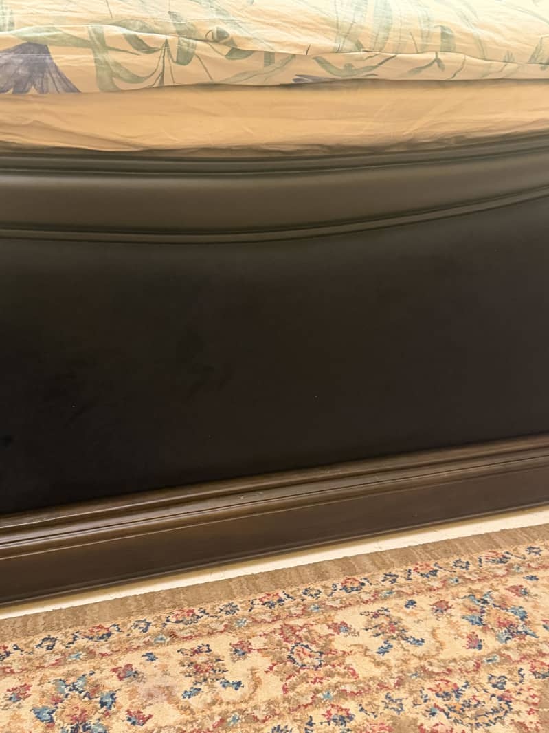 Solid Sheesham Black Bed 1