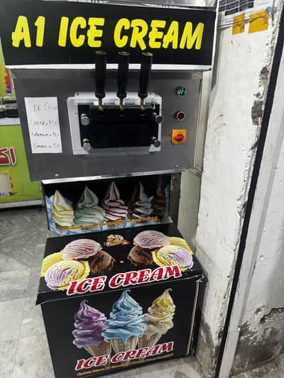 Ice cream machine(soft) & slush machine(Total 6 lakh)
