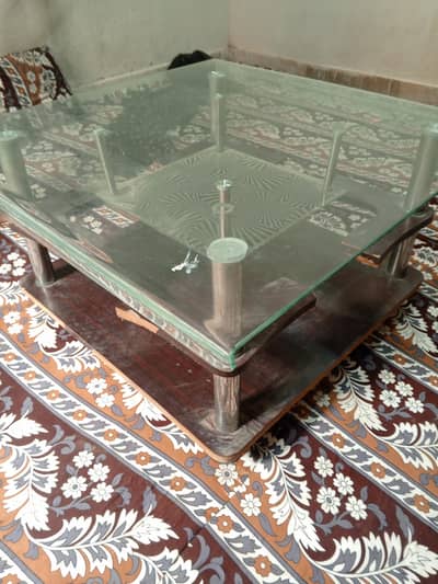Glass Top Center Table / Coffee Table for Sale (Used)