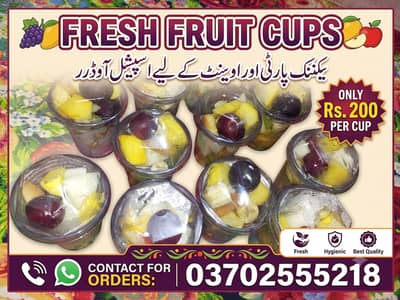 fresh fruits cups