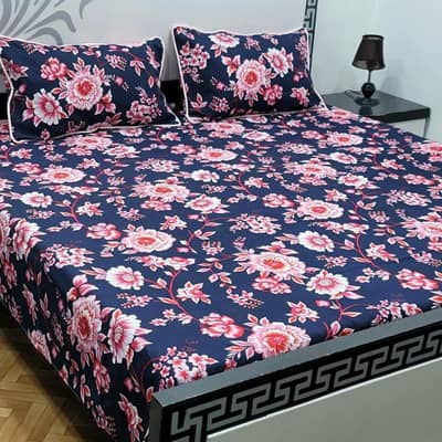 Crystal Cotton Floral Double Bedsheet