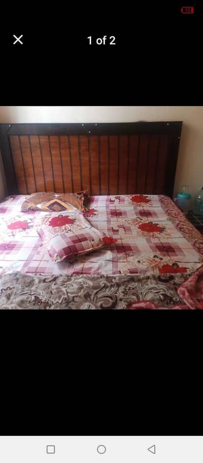 king size bed with spring mattress