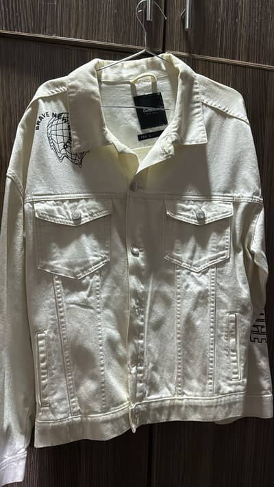 CYBERSPACE WHITE DENIM JACKET