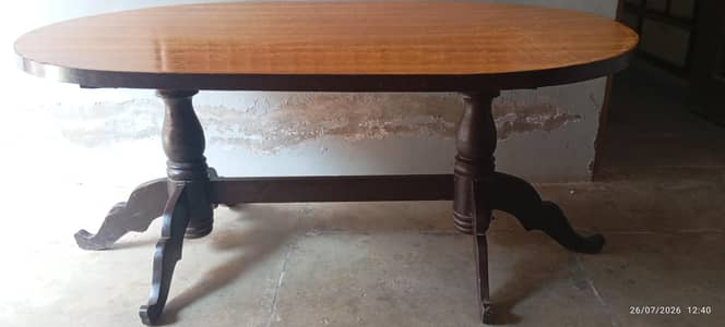 Dinning Table with 6 chairs  3 chairs are little broken
