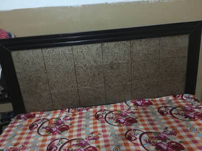 Double Bed with Elegant Headboard | Good Condition
