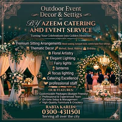 Catering & Restaurant Service / Live Kitchen / Event Planner / Wedding