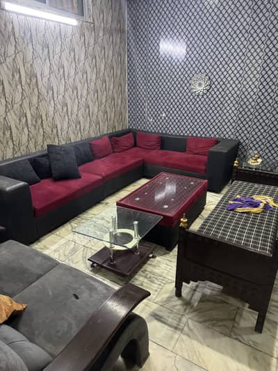 L Shape Sofa Set For Sale Just Like Brand New (Slightly Used)