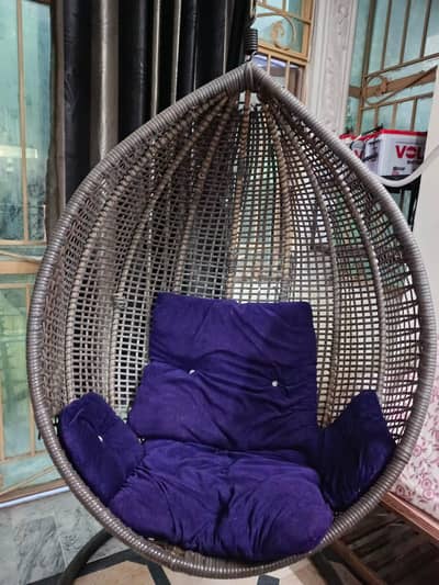swing chair with stand