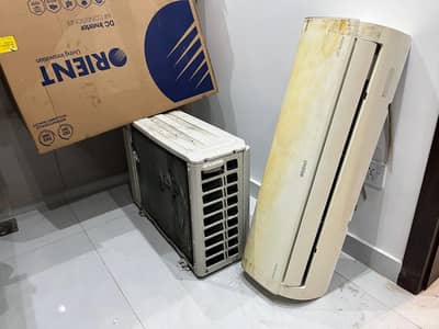 1 Orient, 2 Haier AC, 1 Hitachi fridge.