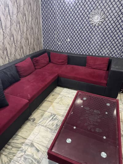 L Shaped Sofa Set Just Like A New (Slightly Used)