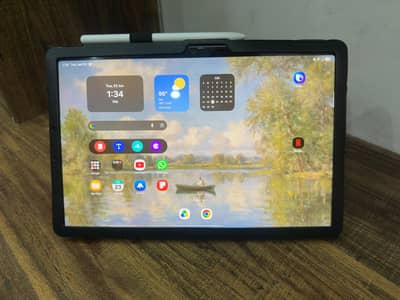 Samsung Galaxy Tab S10 FE / S9 FE Premium Leather Flip Cover Case (Bl