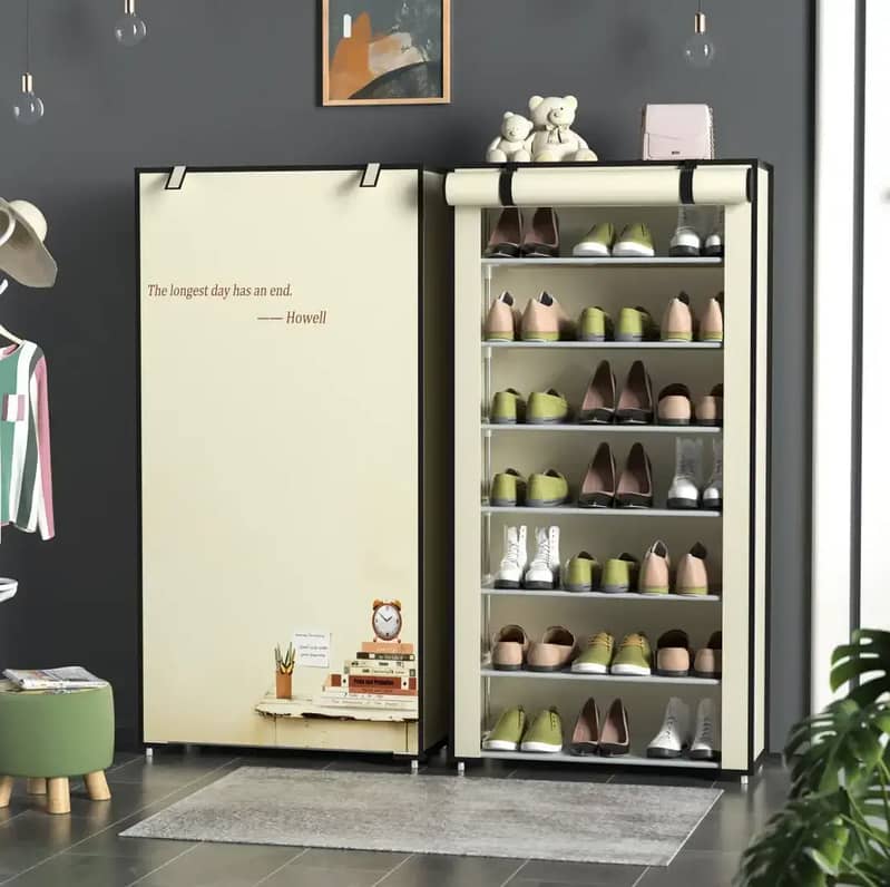 8 Layer Portable Dustproof Multi Purpose Rack Storage 0