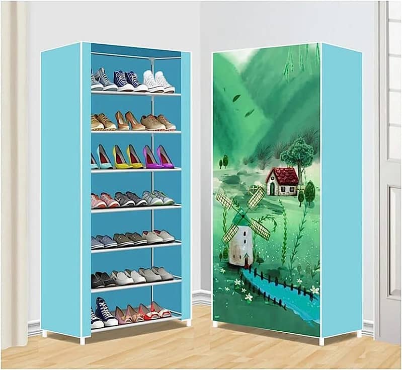 8 Layer Portable Dustproof Multi Purpose Rack Storage 1