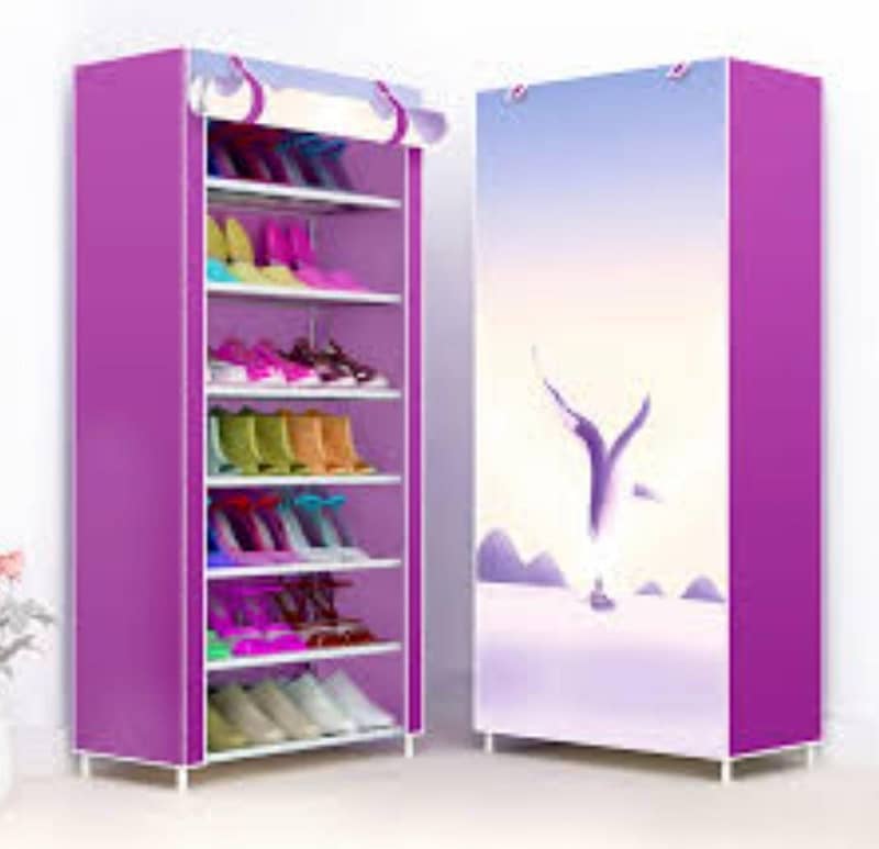 8 Layer Portable Dustproof Multi Purpose Rack Storage 2