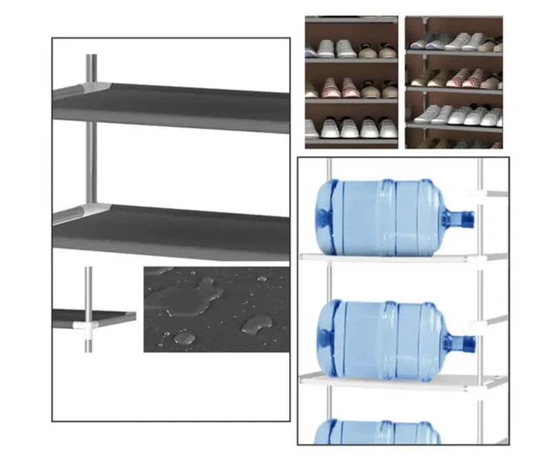 8 Layer Portable Dustproof Multi Purpose Rack Storage 8