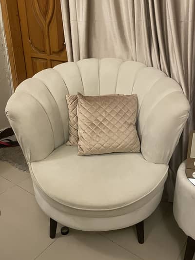 two one seater sofa
