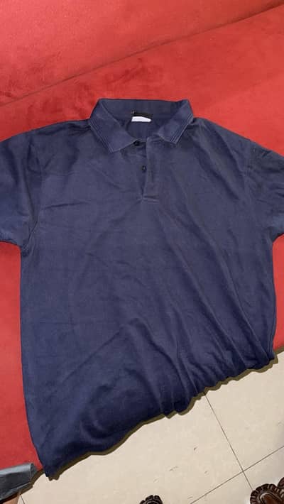 NAVY BLUE POLO SHIRT LARGE SIZE