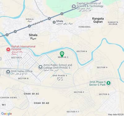 Dha Phase 5 Sector C 1kanal Plot Available For Sale