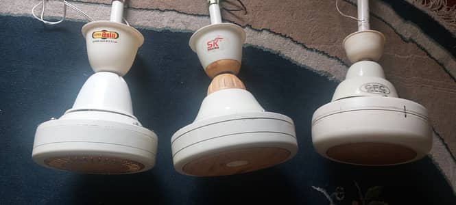 3 ceiling fans for sale in new condition