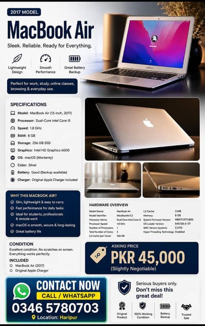 MacBook Air (2017) for sale