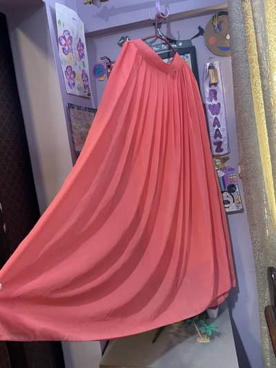  Beautiful Peach Flared Skirt – Like New