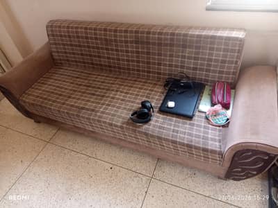 XXL size sofa cum bed strong wooden material