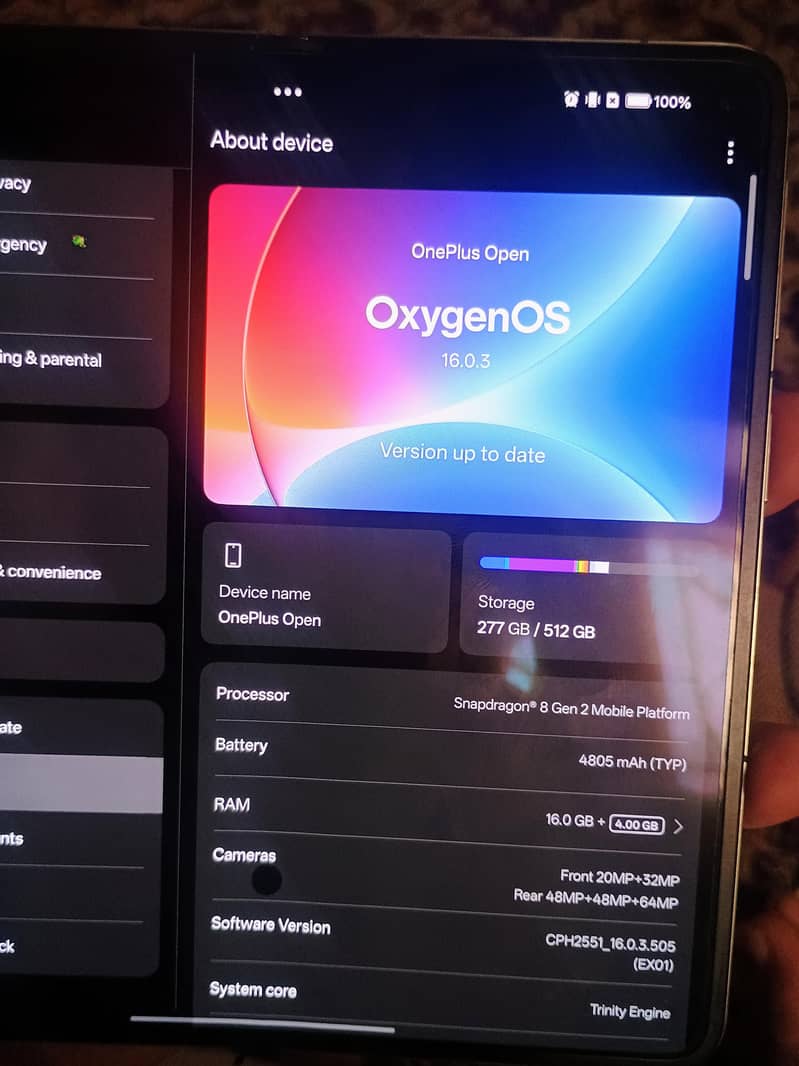 OnePlus open (foldable) 16/512 4