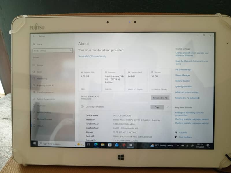 tablet 4gb ram 5
