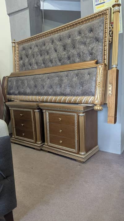 Bed with Side Tables