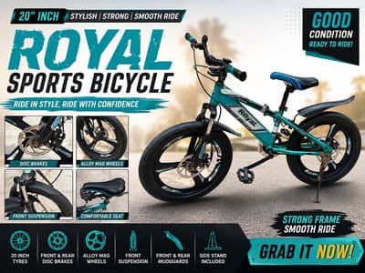 Royal 20” Sports Bicycle | Disc Brakes Alloy Mag Wheels Good Condition