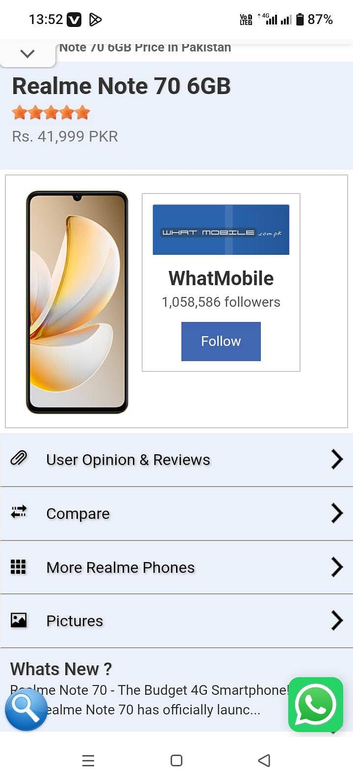 Realme note 70 1