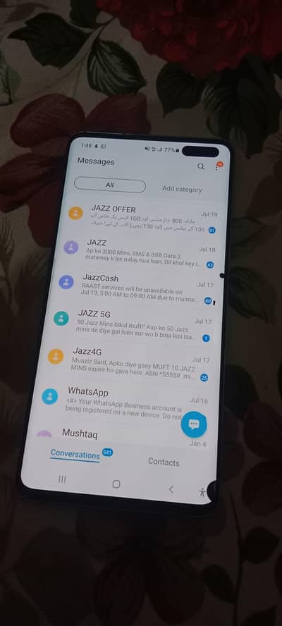 Samsung S10 5G, 8 256gb,  PTA