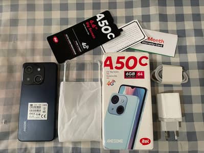 Itel A50C in warranty 4 64 full box