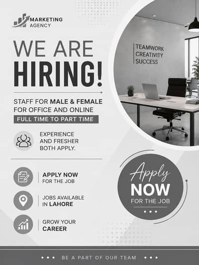 Full time part time office work  home based job available