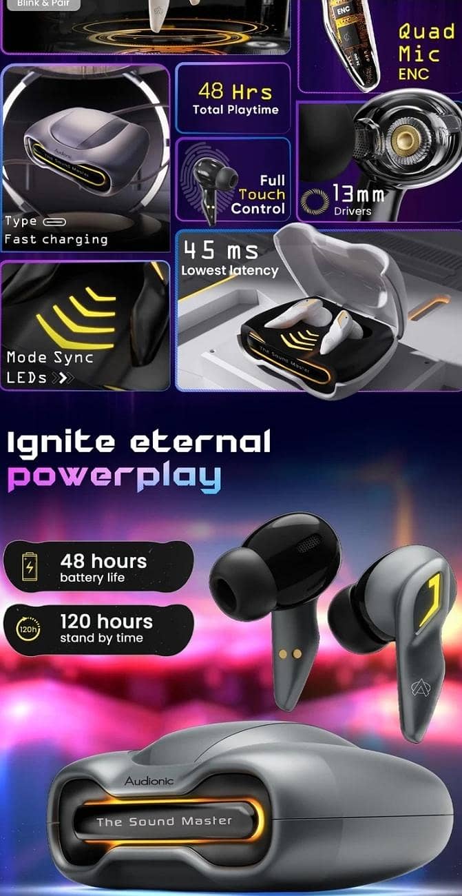 Audionic Gaming Earbuds 5