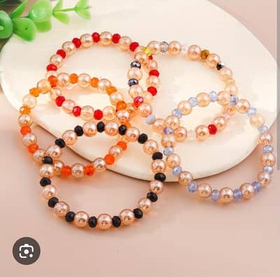 handmade bracelets and necklace