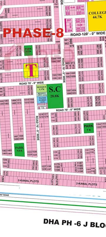 1 Kanal Plot For Sale In DHA Phase 8 T Block