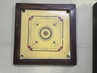 Carrom Board with coins & Striker like new