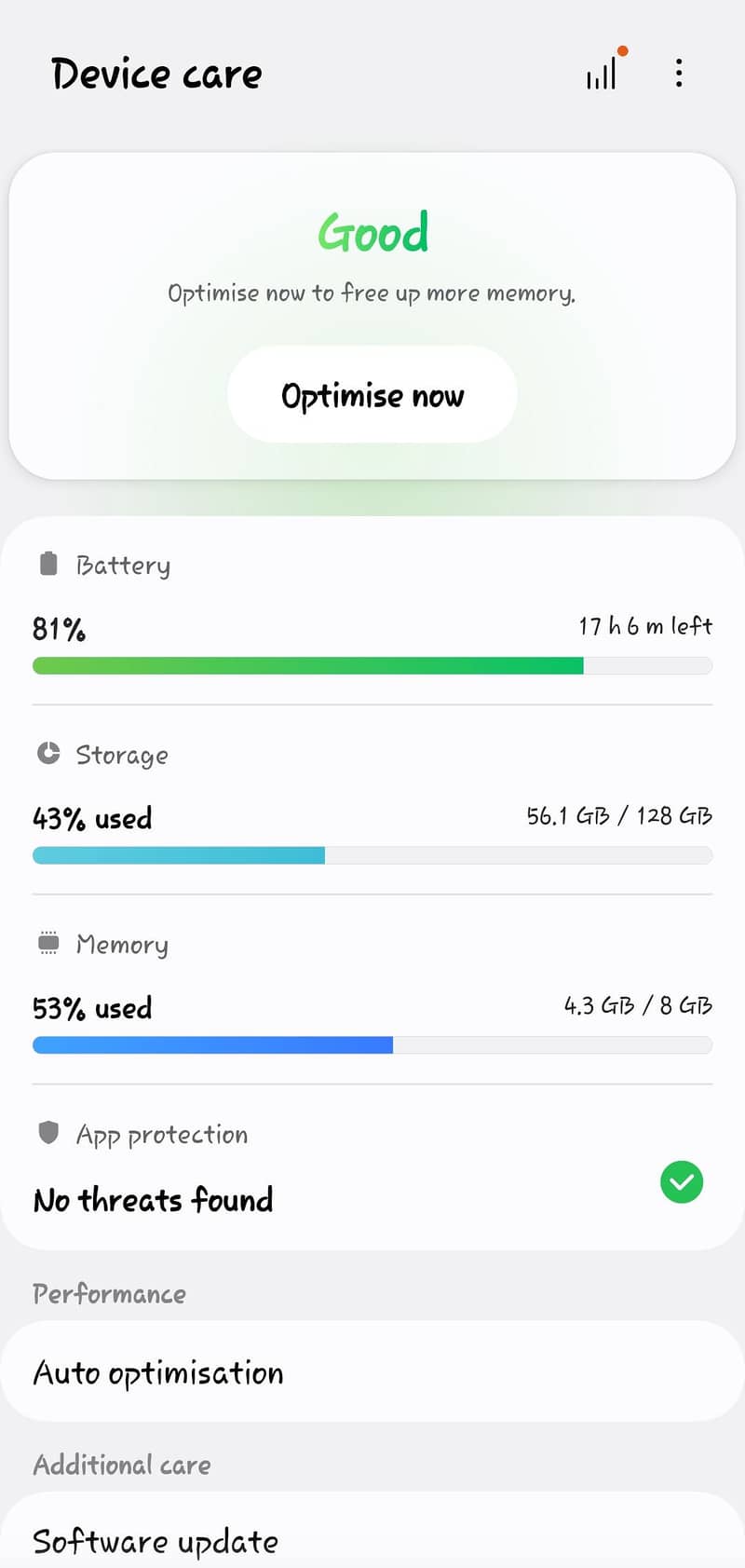 GALAXY A52 6