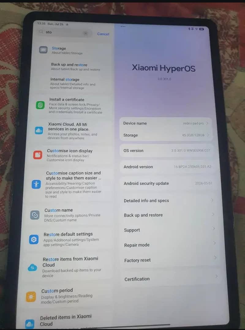 Redmi pad pro 0