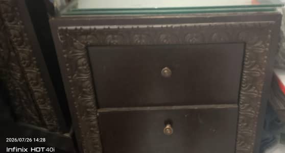 bed and side tables for sale
