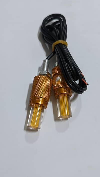Premium Golden LED Bike Indicators for Pakistani Riders