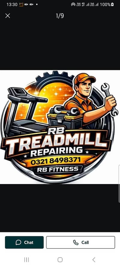 Treadmill exercise cycle airbike elptical gym equipment 0321-8498371
