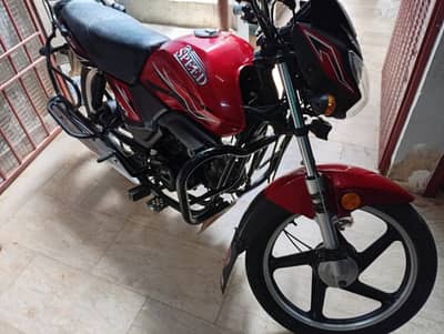 Hi Speed 100cc Red Color - 10,180 KM Driven - Urgent Sale in Karachi