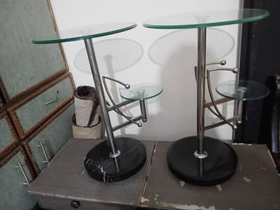 coffee table set 2 table solid marble and glass