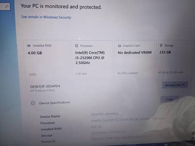 Ho ProBook 6460P core I5 2nd gem 4 gb 500gb hdd