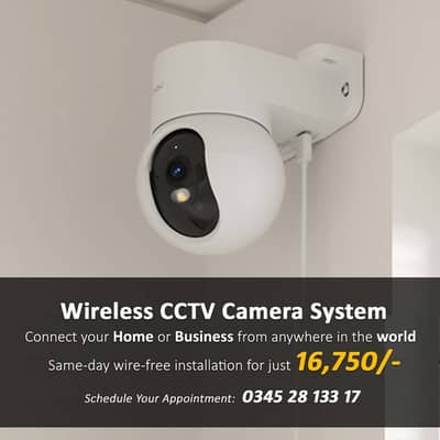 Wireless WiFI CCTV Cameras System with Complete Installation Services