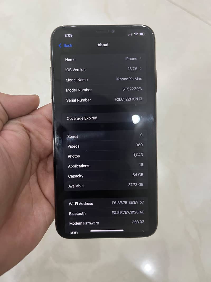 Apple iPhone XS Max 5