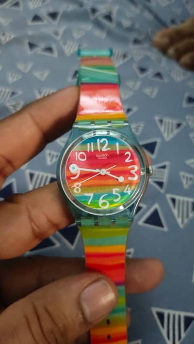 Swatch Swiss Rainbow Color Watch | Original Style |Unisex Wrist Watch